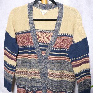 Sky and Sand Boho Knit Cardigan Sweater Women’s Size M